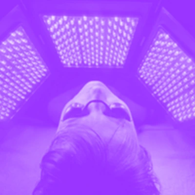 purple light led therapy