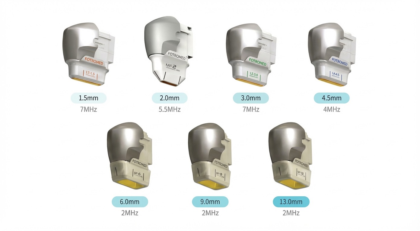 7 specialized cartridges ranging from 1.5mm to 13.0mm