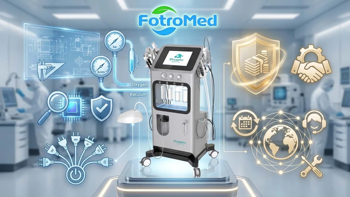 Fotromed hydro facial machine B2B Warranty & Supporto globale