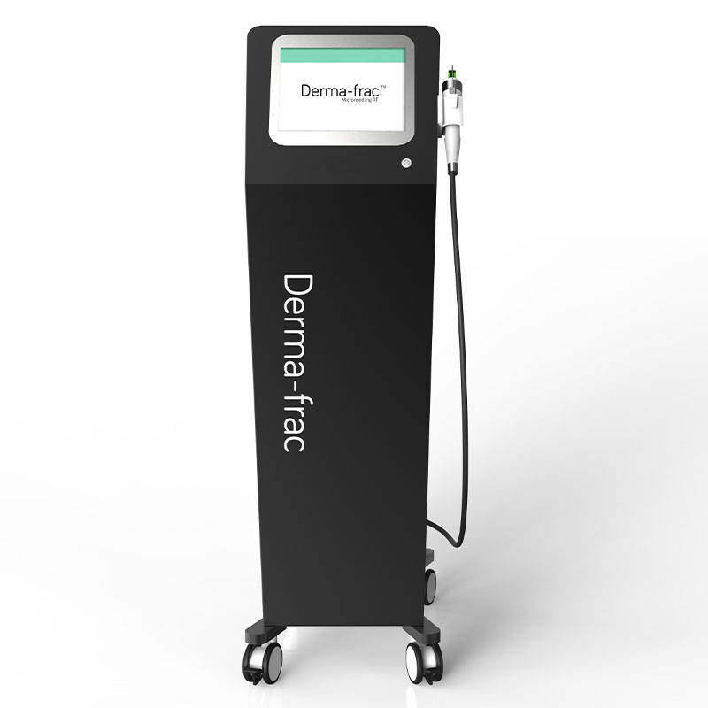 Front view of Derma-Frac microneedle RF device for non-surgical face lifting.