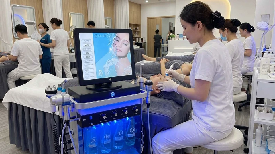 15-Máquina hidrofacial en 1 para uso clínico