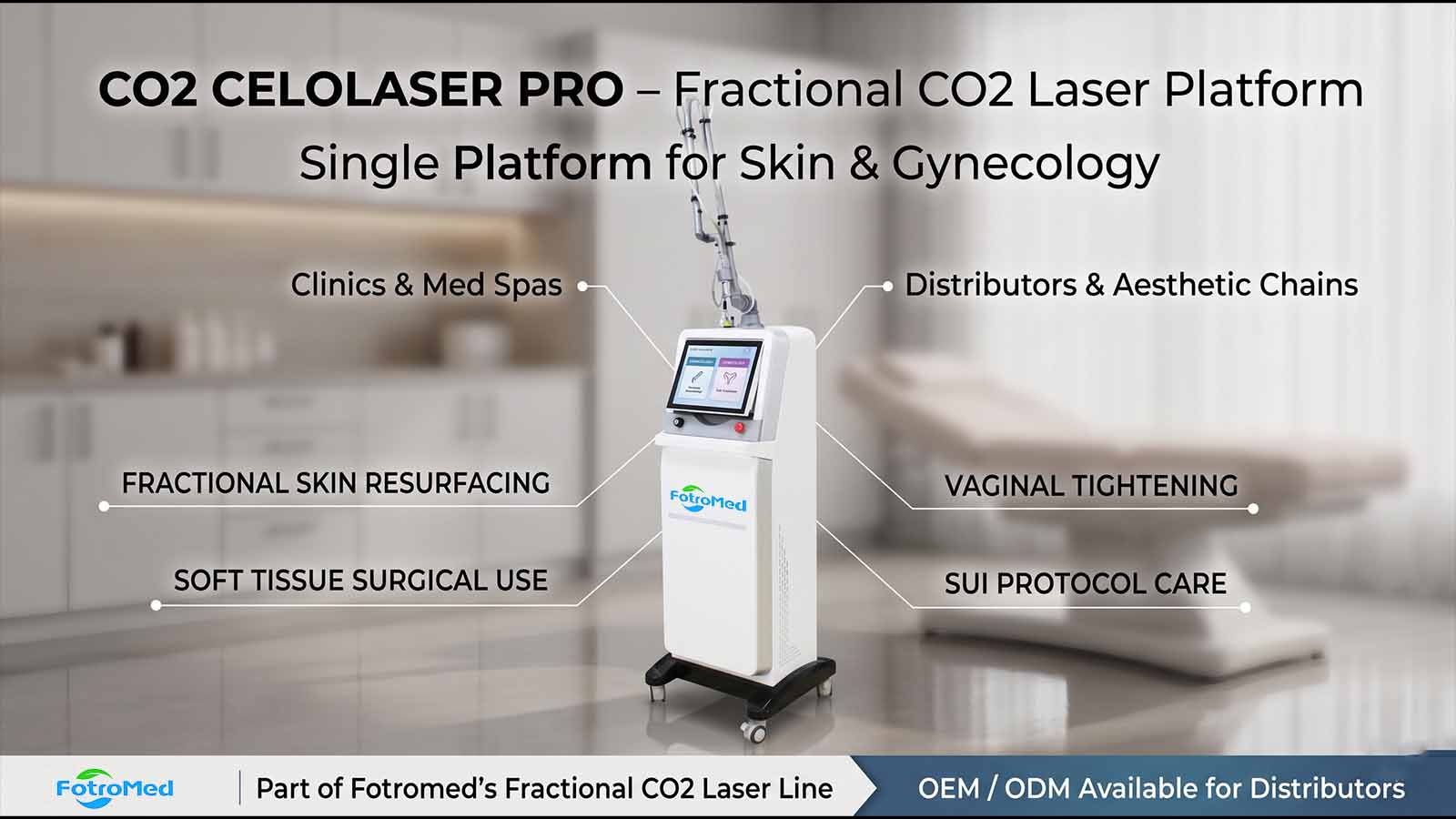 CO2 Celolaser Pro Fractional Laser Machine for Sale