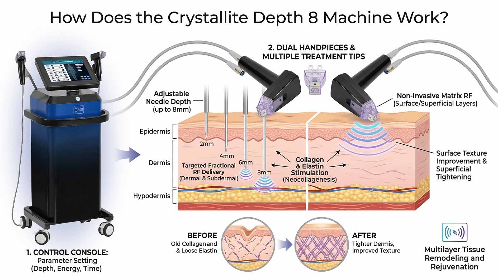 How Does the Crystallite Depth 8 Machine Work