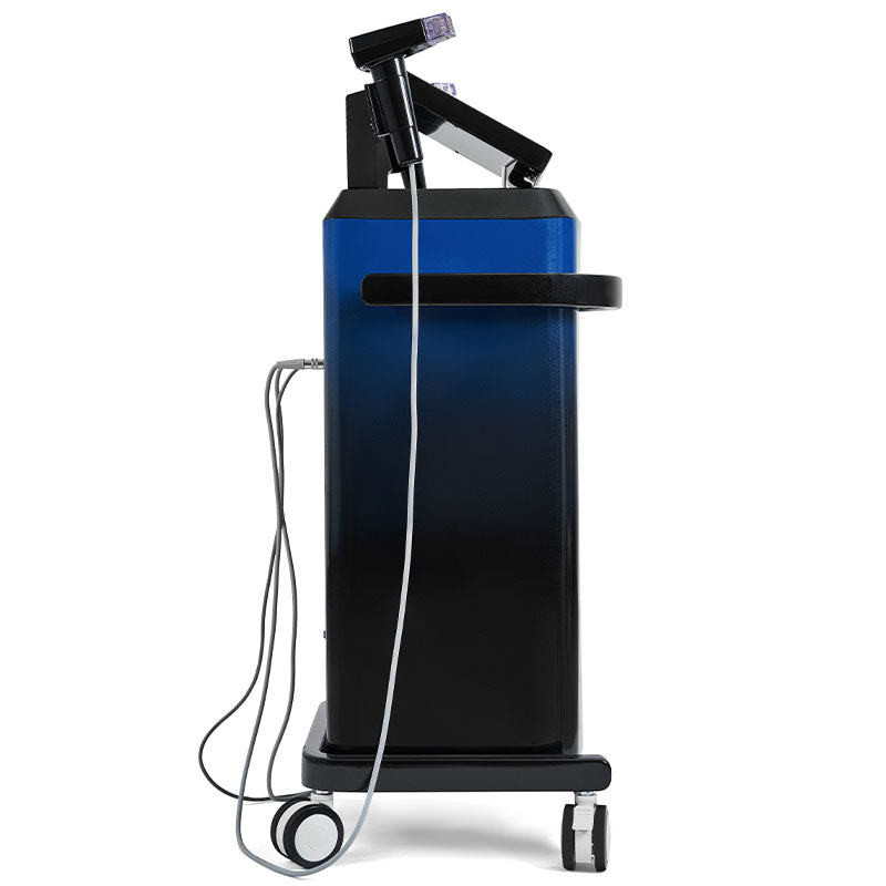 Side profile of the Crystallite Depth 8 RF microneedling device highlighting the machine handle