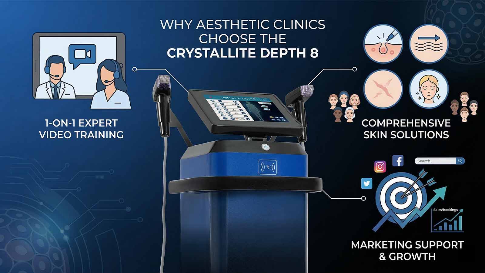 Why Aesthetic Clinics Choose Fotromed Crystallite Depth 8