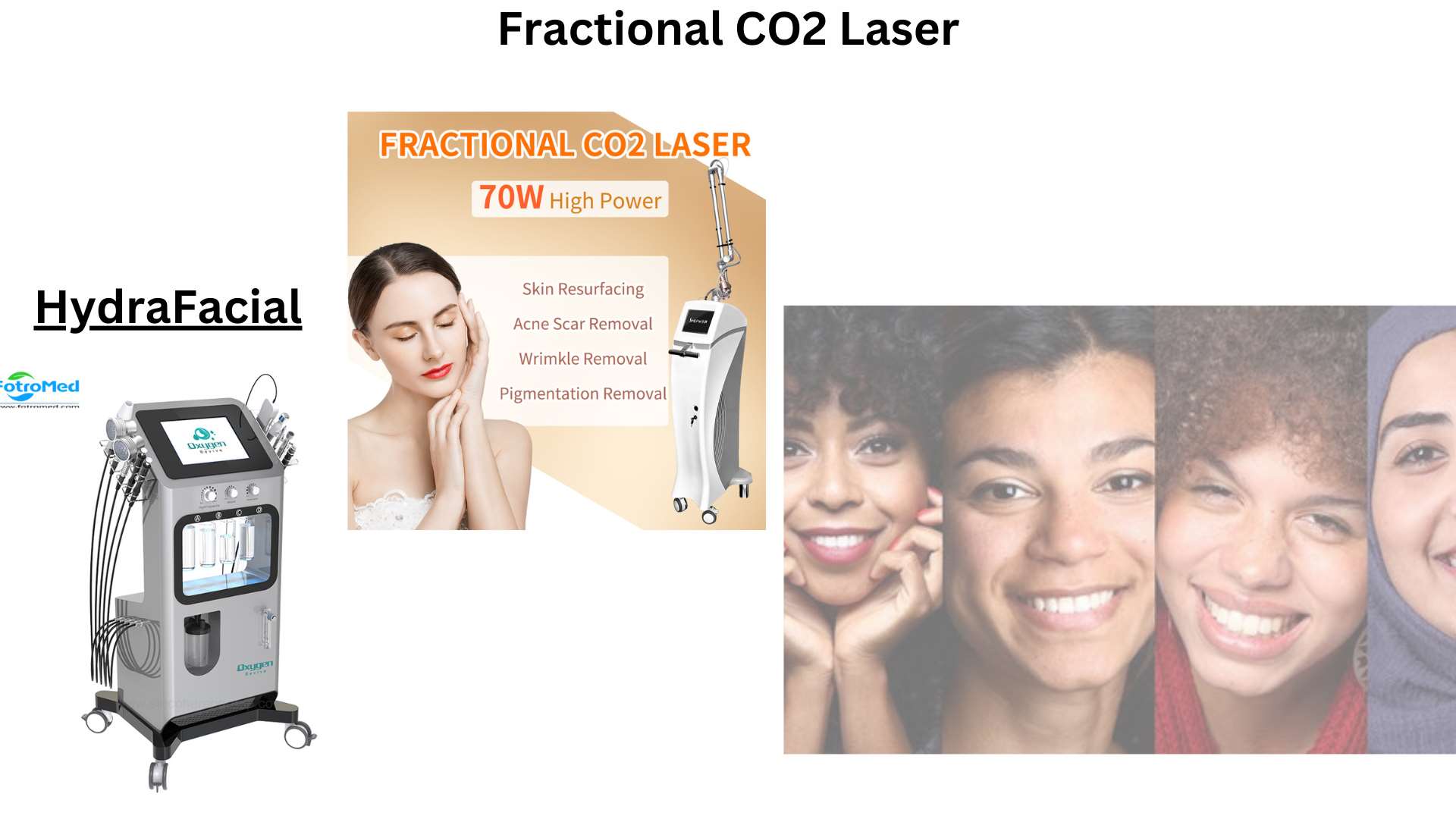 Máquina HydraFacial vs.. Laser de CO2 fracionado
