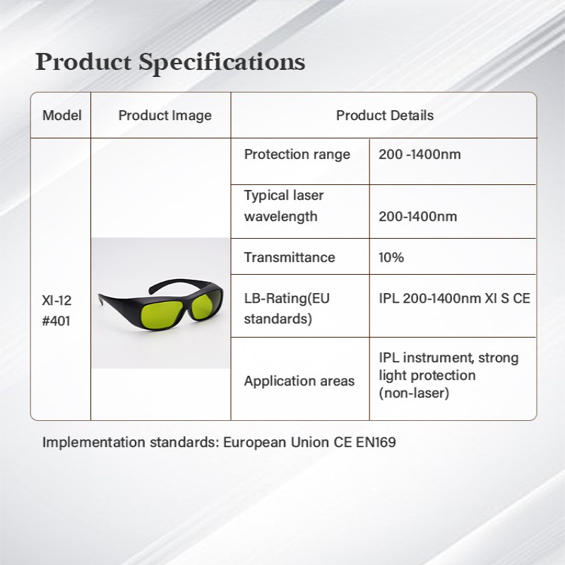 IPL laser safety glasses with CE