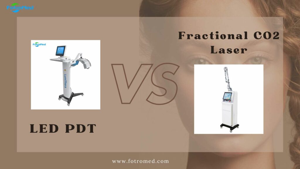 LED PDT vs Fractional CO2 Laser