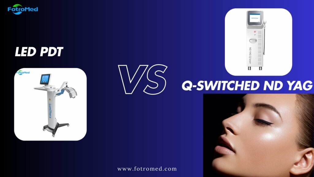 LED PDT vs Q switched Nd Yag