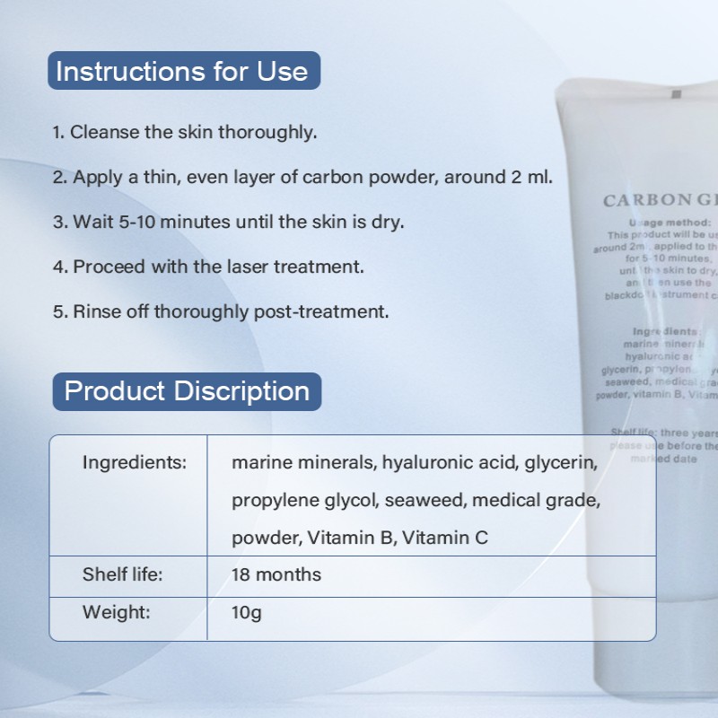 carbon gel instruction for use