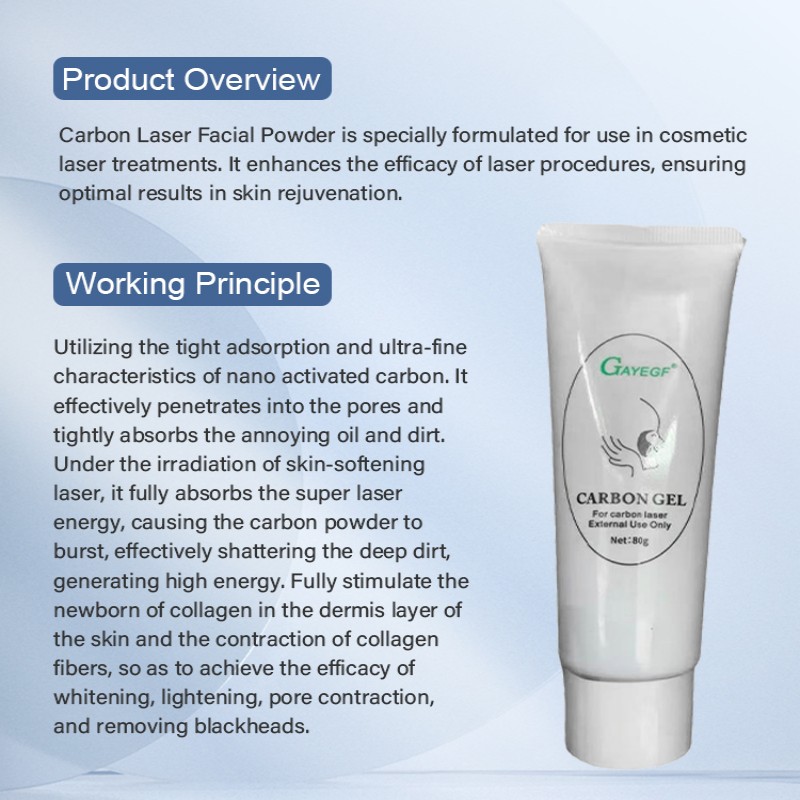 laser carbon gel skin rejuvenation tube working principle