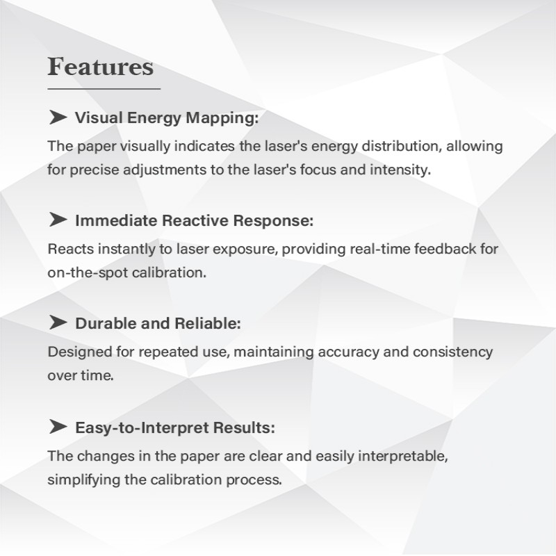 laser testing paper feature