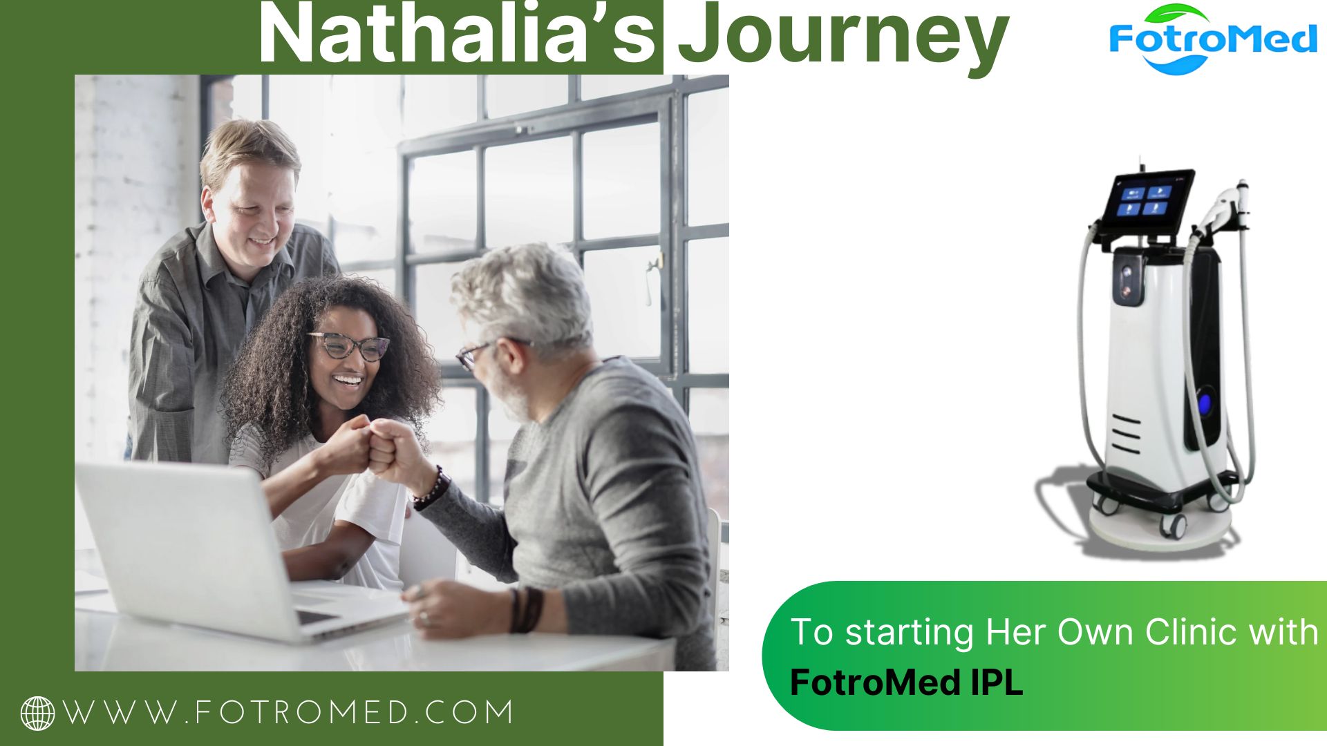 رحلة ناتاليا لبدء عيادتها الخاصة مع FotroMed IPL
