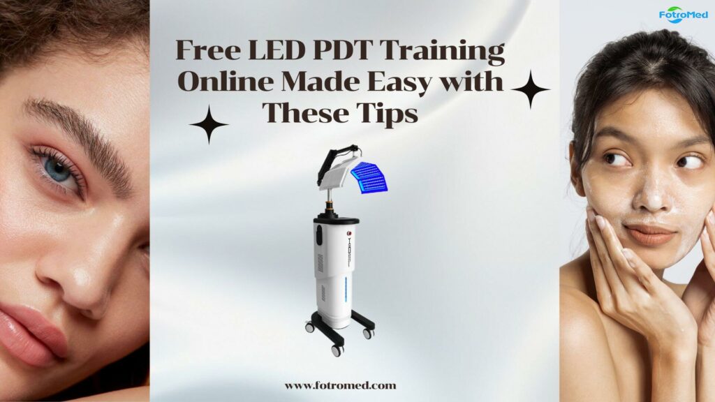 Treinamento de PDT LED gratuito on -line facilitado com essas dicas