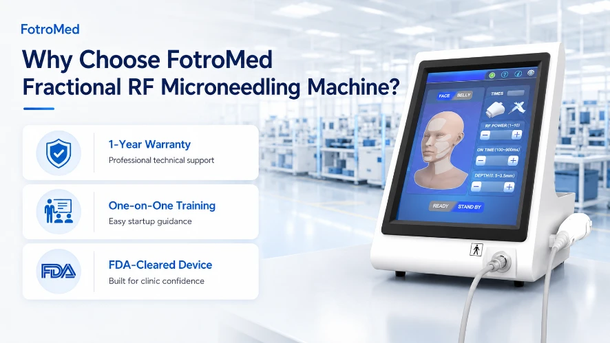 لماذا تختار آلة الوخز بالإبر الدقيقة ذات الترددات اللاسلكية الجزئية من FotroMed