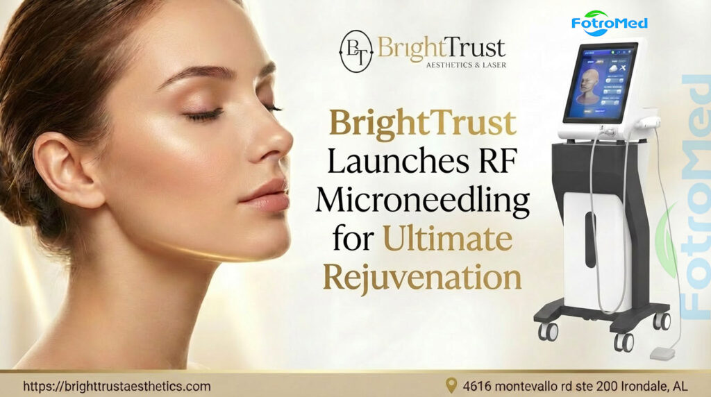 Erhöhen Sie das Potenzial Ihrer Haut. BrightTrust bringt von der FDA zugelassenes RF-Microneedling für ultimative Verjüngung auf den Markt