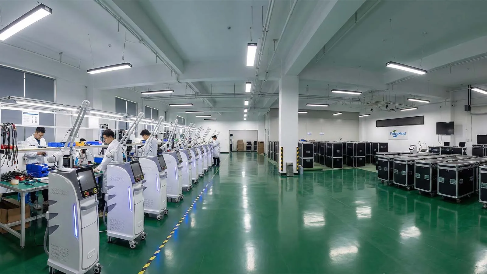 Fotromed HIFU machine factory and warehouse Fotromed HIFU machine factory and warehouse