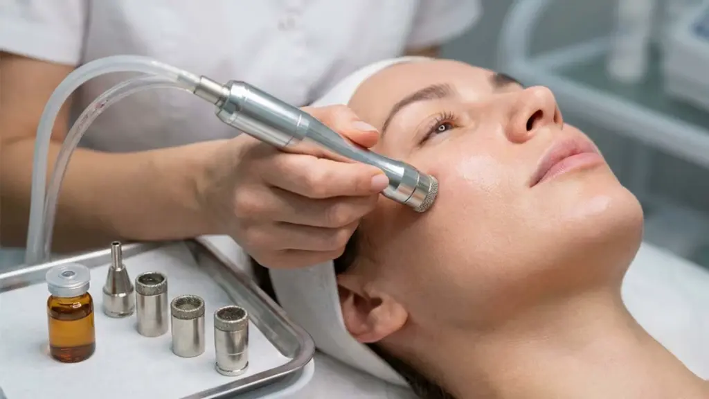 تقشير البشرة بالماس الدقيق