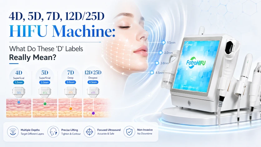 4D, 5D, 7डी, 12D25D HIFU Machine What Do These D Labels Really Mean