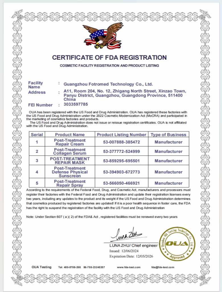 Fotromed Machine FDA Registered