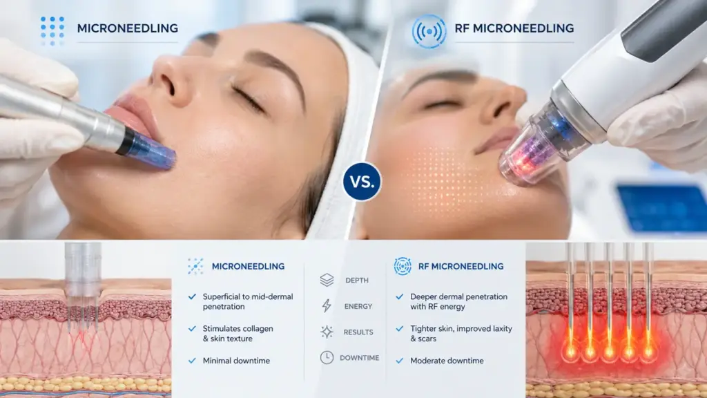 RF Microneedling vs Microneedling