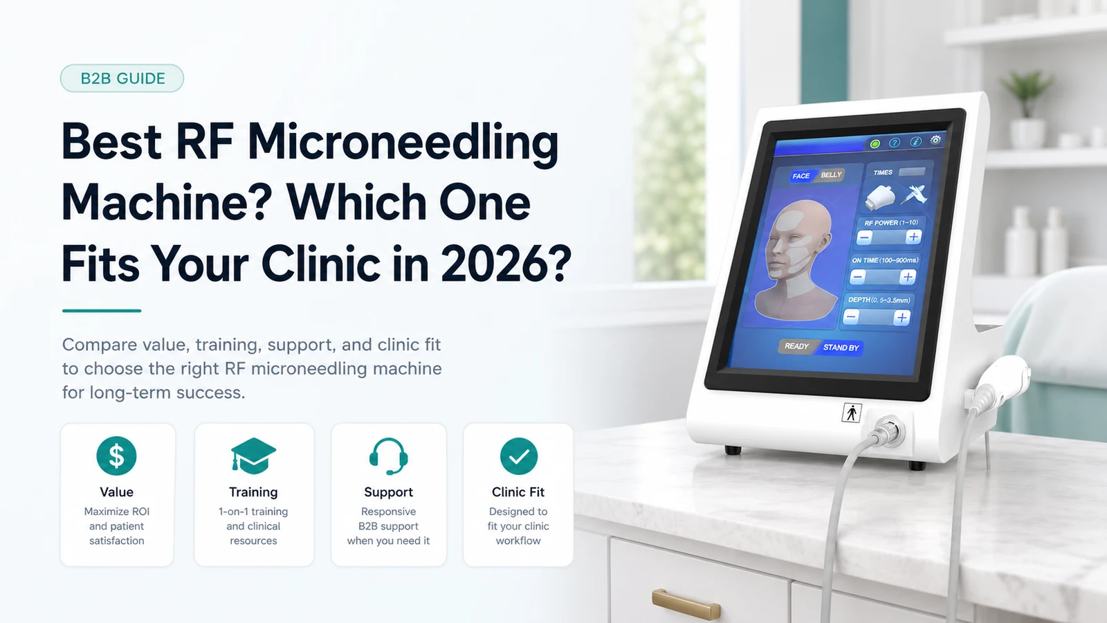 La mejor máquina de microagujas RF? Which One Fits Your Clinic in 2026?