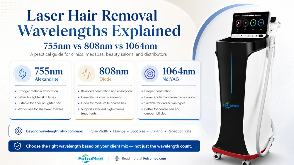 Laser hair removal wavelengths explained 755nm vs 808nm vs 1064nm