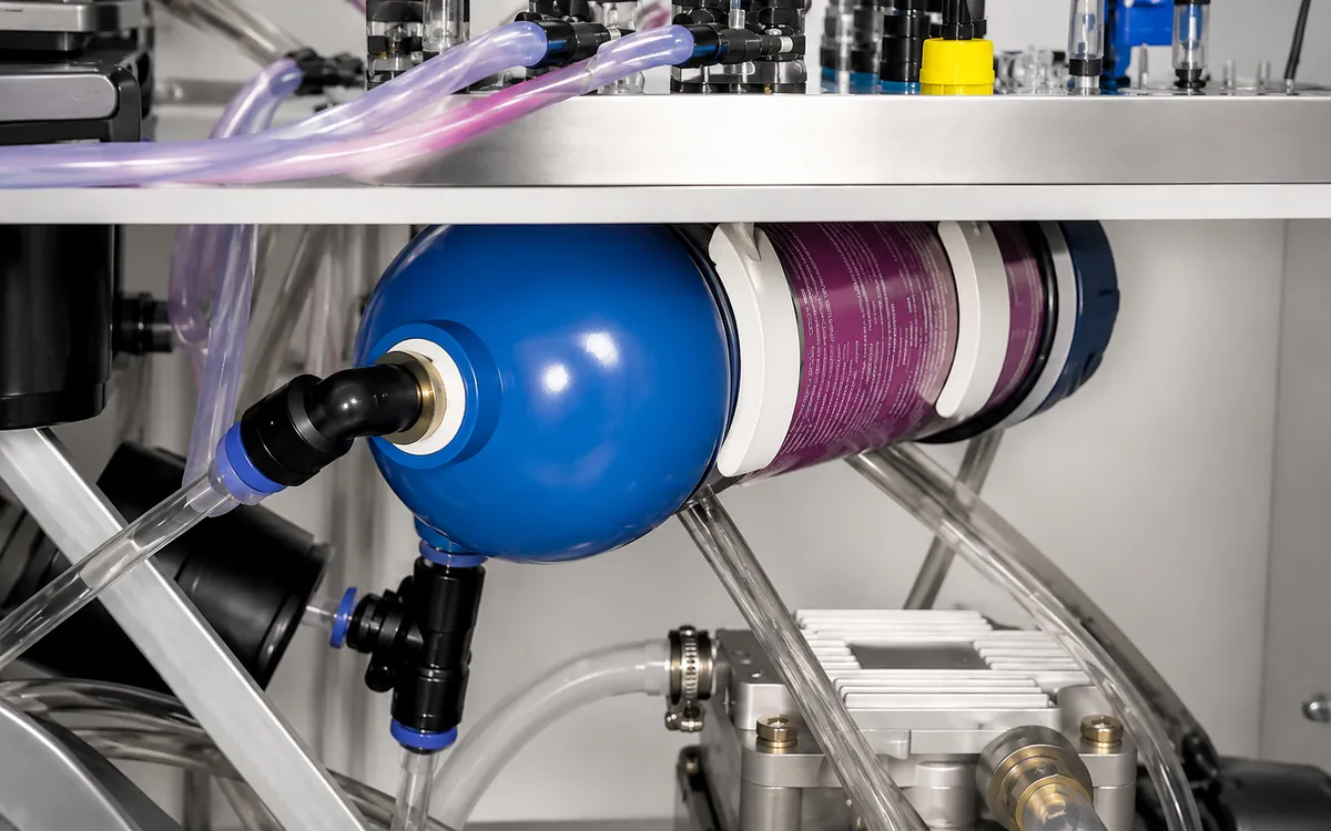 Air filtration system protecting the oxygen-generation module inside Fotromed hydro facial machine