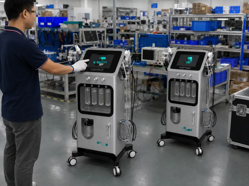Customized Oxygen Revive facial machine for a Chilean distributor's ODM project