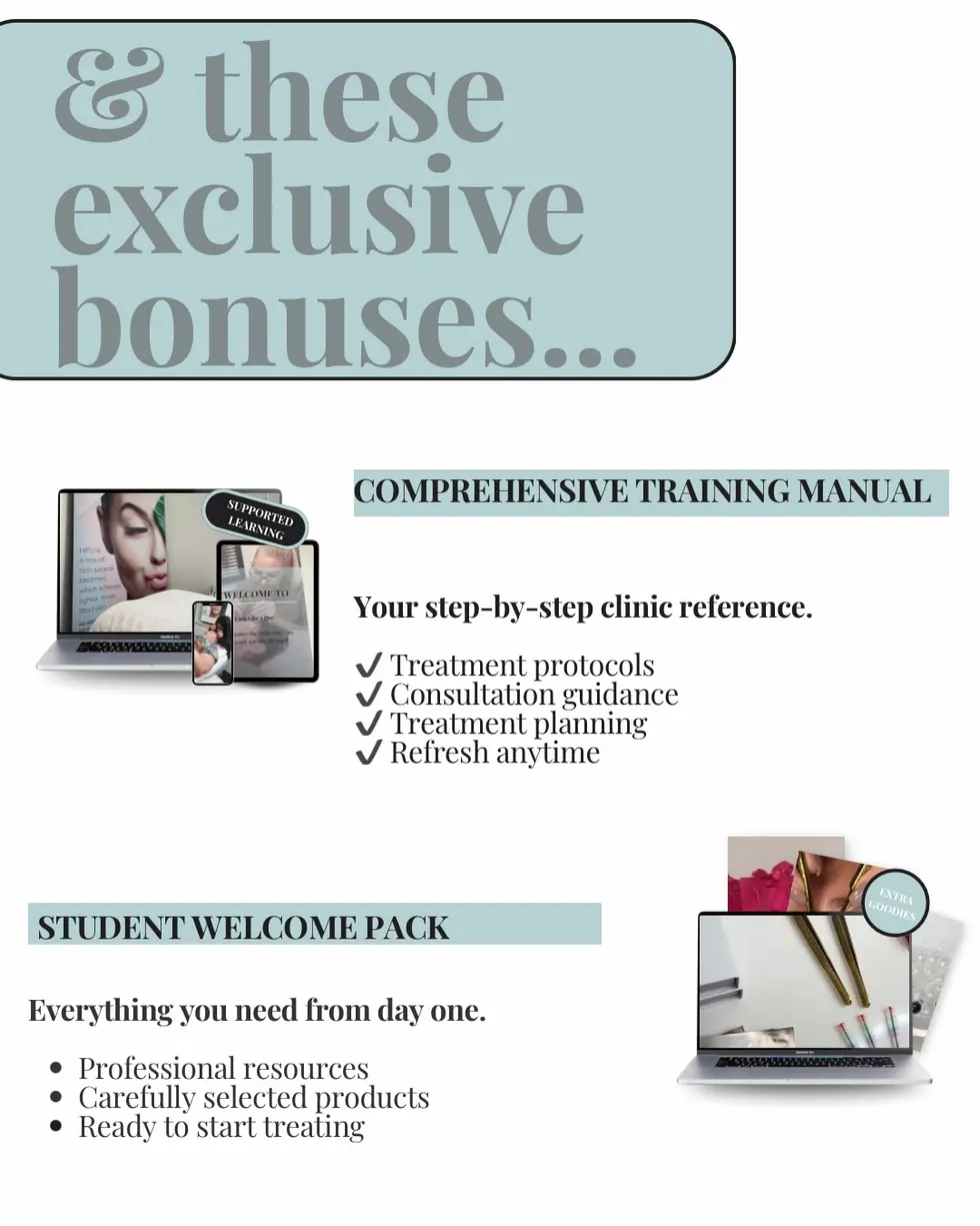 HIFU training manual and student welcome materials