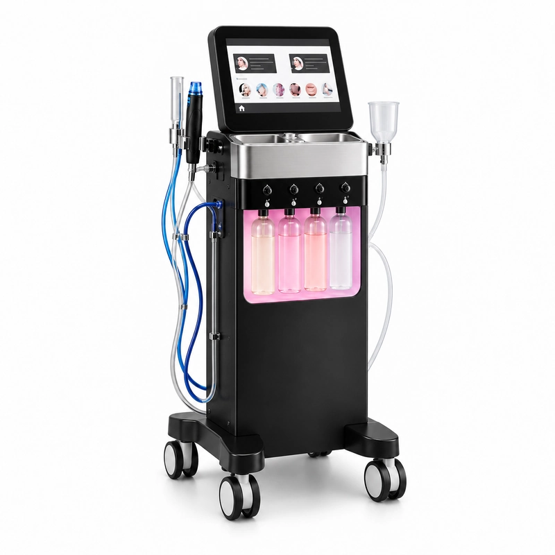 Fotromed Hydra-200 hydro facial machine angled view